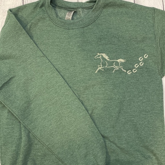 Horse Embroidered Sweatshirt - Picture 2 of 3